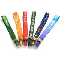 Bracelets personnalisés en polyester par sublimation, bracelets-tickets, bracelets en tissu personnalisés pour festivals et événements