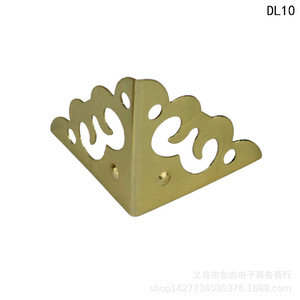 DL10 Yellow Metal Corner Bracket 30x42mm For <b>Wooden</b> <b>Box</b> Decoration Craft Use - Product Image 5