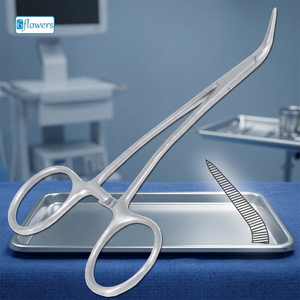 Pinzas Quirúrgicas Manuales de Acero Inoxidable Six Flowers Peet Splinter Forceps para Cirugía General Clase I - Product Image 3