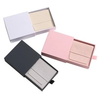 Boîte d'emballage personnalisable en carton rigide pour cosmétiques et bijoux avec logo personnalisé, revêtement UV, gaufrage, pelliculage mat, recyclable