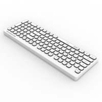 Fabricant personnalisé Clavier de projection USB silencieux à 103 touches avec pavé numérique Nouveau clavier de bureau filaire ultra fin pour