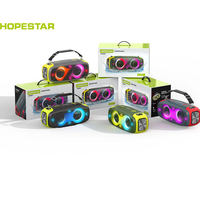 Enceinte de fête stéréo extérieure Hopestar A30 PARTY 70W Bluetooth IPX6 résistante aux éclaboussures, double diaphragme, lumière LED, TWS, TF, USB, AUX, FM