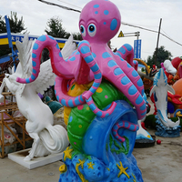 Décoration d'aquarium en fibre de verre personnalisée en usine : sculptures d'étoiles de mer, coquillages, conques, poissons et coraux en fibre de verre