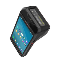 Terminal Portátil de Datos Móviles Android 4G Resistente, Escáner de Códigos de Barras 1D/2D, PDA con Impresora de Etiquetas