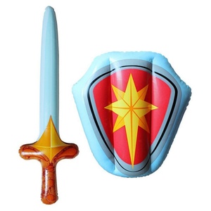 Épée et bouclier gonflables en PVC 45*32 CM, ensemble de cadeaux pour fête à thème chevalier, décorations pour fête pirate, accessoires de cosplay - Product Image 2