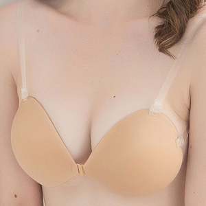 Soutien-gorge push-up mince sans armatures en silicone sans bretelles avec logo personnalisé - Product Image 5