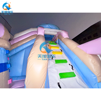 Château gonflable géant à thème floral, piscine à balles, qualité commerciale, PVC, capacité de 600 kg, 8 à 12 enfants, extérieur