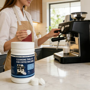 Tablettes de nettoyage écologiques solides pour machine à café, détartrant effervescent pour machine à <span class=keywords><strong>expresso</strong></span>, usage domestique et commercial - Product Image 6