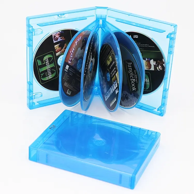 פלסטיק DVD Blu-ray דיסק תיבת Steelbook סרט Bluray אריזה בולט לוגו תקליטור DVD Blu ray מקרי