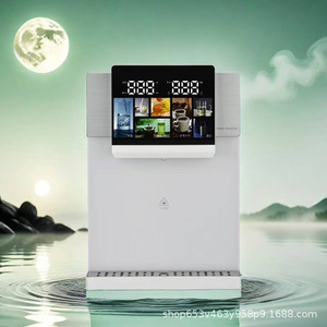 Distributeur d'eau chaude instantanée 2800W, électrique, en acier inoxydable, chauffage intelligent, mural, blanc et gris - Product Image 1