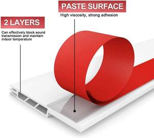 حاجز باب مانع للهواء (عبوة من قطعتين) - عازل للصوت والبرد للنوافذ والمرآب - مقاس 2 بوصة عرض × 39 بوصة طول - Product Image 5