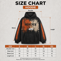 Sweat à capuche surdimensionné personnalisé pour homme, 460 GSM, en molleton bouclette 100 % coton, épais, à épaules tombantes, imprimé DTG peint à la main, fabrication OEM