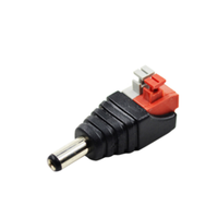 Connecteur CCTV à sertir, connecteur DC 2,1 * 5,5 mm, adaptateur de prise d'alimentation, connecteur DC 12V