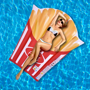 175*132 cm PVC gonflable <span class=keywords><strong>piscine</strong></span> radeau se prélasser tapis pour adultes et enfants frites flotteur tapis - Product Image 4