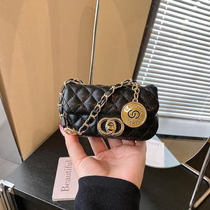 Wholesale 2026 Women Fashion Chain Handbag Diamond Lattice Embroidery Thread Mini <b>Square</b> Crossbody Purse - Product Image 5