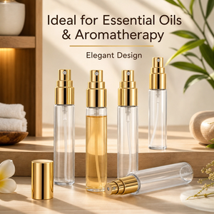 Vente en gros <span class=keywords><strong>de</strong></span> flacons <span class=keywords><strong>de</strong></span> <span class=keywords><strong>parfum</strong></span> en verre <span class=keywords><strong>de</strong></span> 10 ml, 13/410, vaporisateur fin doré, pompe anti-fuite, flacon <span class=keywords><strong>vide</strong></span> rechargeable pour huile essentielle - Product Image 3