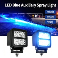 Projecteur LED bleu 58W, lumière de travail, chariot élévateur, construction, exploitation minière, 465-470nm Osram 12V 24V IP68 IP6K9K 10-60V DC, industriel, robuste