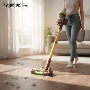 Aspirateur sans fil portable 650 W, rechargeable, pour tapis et sols, avec éclairage LED, puissance d’aspiration de 40 kPa - Product Image 1