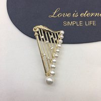 Broche en perles d'eau douce naturelles pour femme, pince à foulard multi-perles, accessoires de mode tendance TikTok