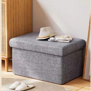 Foldable, portable <b>storage</b> <b>stool</b> for home use, perfect for sitting, changing shoes, and providing multi-functional living room - Product Image 2