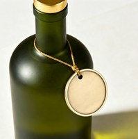 Bouteilles pulvérisatrices en verre avec bouchon doré et logo personnalisable pour la vodka, le whisky, l'huile d'olive (200 ml-1000 ml), bouchon en liège