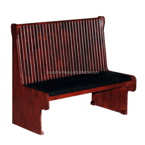 <span class=keywords><strong>Banquette</strong></span> en bois Dossier Sièges antiques Cabine de <span class=keywords><strong>restaurant</strong></span> à cadre en bois - Product Image 1