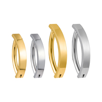 Rechtgroßer ASTM F136 Titan 14G Bauchtürm Ring rückwärtsgebogene Nabel-Legger Körper Piercing-Schmuck 10/12mm Lattenlänge