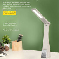 2025 Multifunctionele Lezing Bureaulamp Speaker Wekker Oplaadbare Led Tafellampen T1 Met Usb
