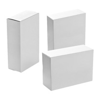 ZNZB02 Boîte de parfum écologique blanche, fond rabattable, logo personnalisé, emballage en carton pliable, plusieurs tailles, cadeau haut de gamme