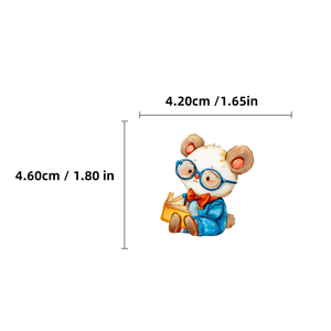 Paquete de 56 Pegatinas de Vinilo Resistentes al Agua con Animales Lindos con Gafas <span class=keywords><strong>para</strong></span> Decorar Diarios, Computadoras Portátiles, Agendas y Álbumes de Recortes - Product Image 3