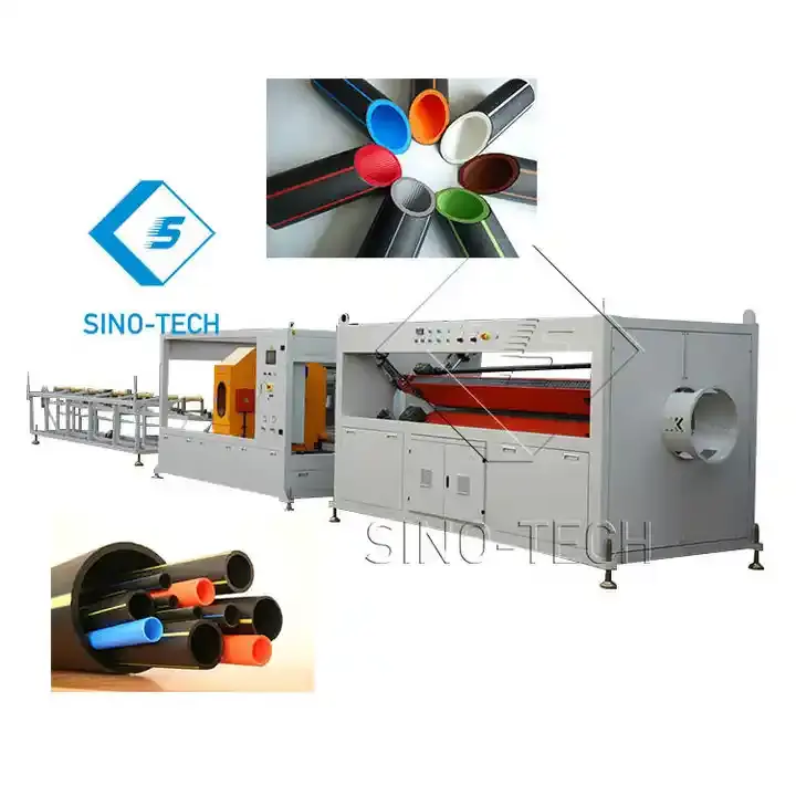 250 315 400 500 630mm large diameter PE HDPE pipe extrusion line three layer co - extrusion production machine at high quality