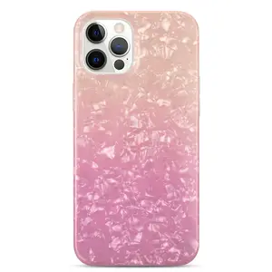 New Glitter Pearly lustre Shell Pattern Gradient shell pattern full for iPhone 12 12 13 14 pro pro max Case for Women Girls
