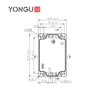 Boîtier métallique médical personnalisé Yonggu T03 100,4*66,4MM, boîtier d'instrument électronique en aluminium, boîte de jonction étanche