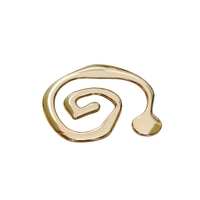 Hebilla de Metal para Trajes de Baño, Conector de Aleación de Zinc Dorado con Forma Irregular, para Accesorios de Ropa Interior, Venta al Por Mayor