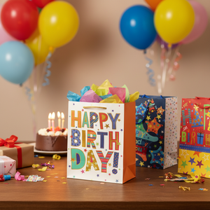 7 \ "X9 \" X4 \ "sacchetto regalo di compleanno 144PC/Cs per bomboniere - Product Image 3