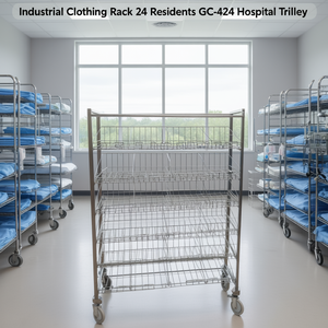 Carrello porta abiti industriale per 24 pazienti GC-424 per ospedale - Product Image 3