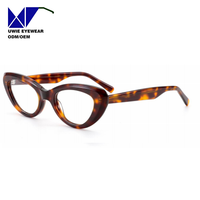 Lunettes de mode œil-de-chat en acétate sur mesure OEM, taille 52-22-145, vision haute définition pour adultes unisexes, fournisseur direct d'usine