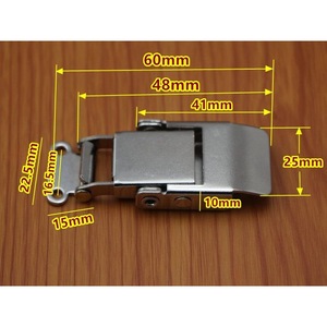 Hebilla Xin Jieliang de 60 mm x 25 mm, Gancho y Lazo de Acero Inoxidable 304 para Bolsas y Equipaje, Estilo Moderno y Profesional - Product Image 1