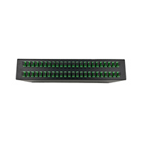 Kotak Terminal Rak 48 Port SC/APC 2U, Panel Patch Fiber, Kotak Sambungan Fiber, Kotak Terminasi Fiber Single Mode FTTH