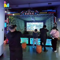 Simulateur de tir de haute qualité pour 4 joueurs, borne d'arcade à monnayeur avec écran de projection de 150 pouces et 20 jeux de chasse