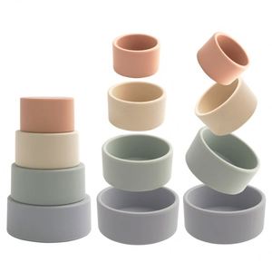 Juguetes Apilables de Silicona Libres de BPA, Juguetes Educativos para Bebés de 6+ Meses - Product Image 2