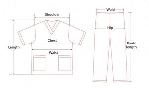 Beauty Medical Uniform V Neck Tops+Pants <b>Scrub</b> Suit Unisex Solid Color Medical Nursing Spa <b>Scrubs</b> Uniforms Medical <b>Scrubs</b> <b>Sets</b> - Product Image 6