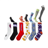 Chaussettes de sport pour hommes en coton fin, personnalisées, avec impression numérique et broderie, conception de votre propre logo, modèle mi-mollet, été