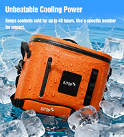 Sac isotherme isolé étanche Portable pour les activités de plein air souple TPU thermique pour la pêche Camping randonnée pique-niques jours de plage