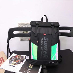 Suntek Nylon <b>Backpack</b> 20-37L <b>Waterproof</b> Fashion Sport Style Zipper Closure Interior Computer Compartment Travel Use - Product Image 2