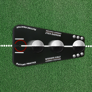 Groothandel OEM ODM Aangepaste Logo Snelle Verzending Zwarte RVS Outdoor Putting Practice Putter Swing Trainer Golf Training - Product Image 2