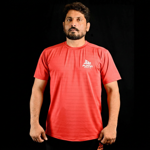 PUFFIN SPORTS T-shirt de course pour homme, coupe classique, manches courtes, respirant, en coton/fibre de bambou, imprimé, qualité supérieure, personnalisable OEM/ODM - Product Image 5