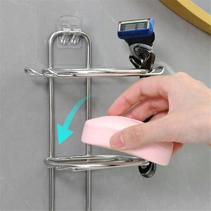 304 Stainless Steel Waterproof <b>Soap</b> <b>Holder</b> Modern Design Wall Mount <b>Soap</b> Storage for Hotel Bathroom Punch-Free Three-Layer <b>Soap</b> - Product Image 4