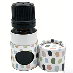 กล่องกระดาษทรงกระบอกสำหรับบรรจุภัณฑ์น้ำหอมและเครื่องสำอางแบบพิมพ์ลายตามสั่ง เป็นมิตรกับสิ่งแวดล้อม สำหรับน้ำมันหอมระเหยและเครื่องกระจายกลิ่น - Product Image 2