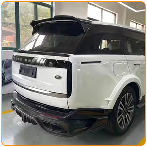 Couvercle de coffre arrière motif de lèvre de botte aileron ailes noir ABS sport style brillant noir pour Land Range Rover Vogue 2023 2024 - Product Image 6